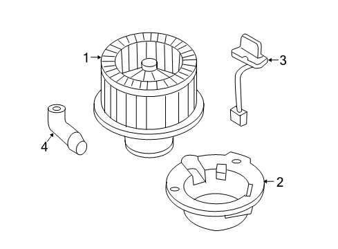 2006 Chevy SSR Blower Motor & Fan Diagram