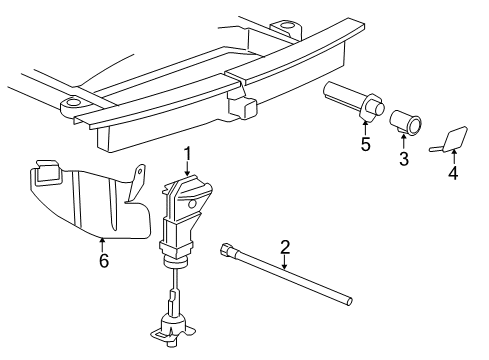 2020 GMC Yukon Spare Tire Carrier Diagram