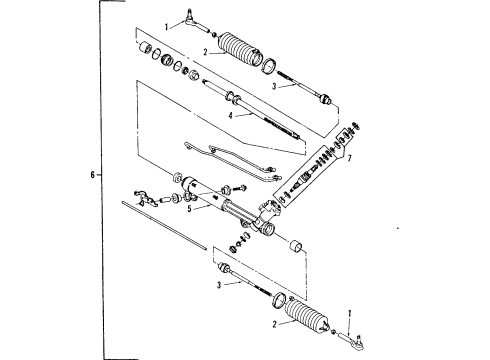 1990 Cadillac Fleetwood P/S Pump & Hoses, Steering Gear & Linkage Diagram 2 - Thumbnail