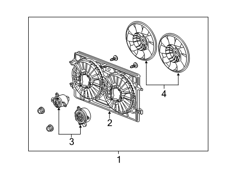 2009 Chevy Malibu Cooling System, Radiator, Water Pump, Cooling Fan Diagram 7 - Thumbnail