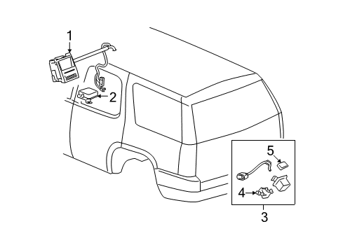 2009 GMC Yukon XL 2500 Electrical Components Diagram 1 - Thumbnail