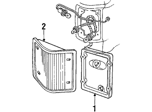 1986 GMC Jimmy Tail Lamps Diagram