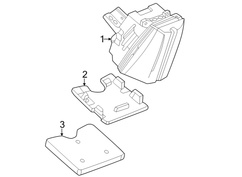 2024 Cadillac LYRIQ High Mount Lamps Diagram