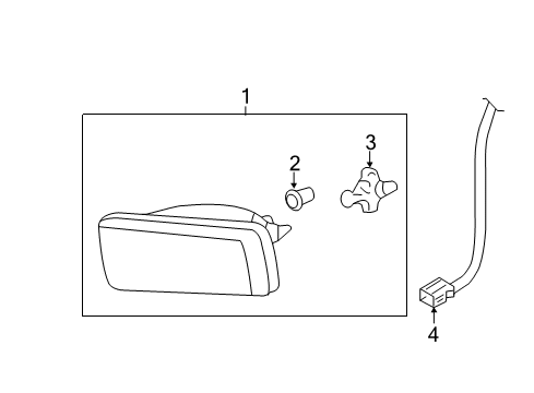 2009 Chevy Silverado 1500 Front Lamps - Fog Lamps Diagram 2 - Thumbnail