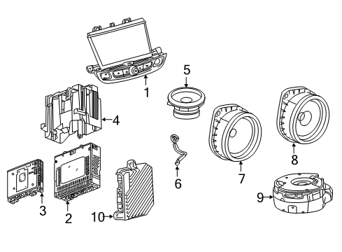 2019 Buick Regal TourX Sound System Diagram