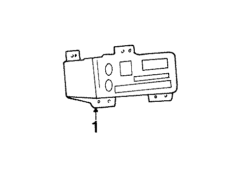 1996 Buick Riviera Speaker Asm,Radio Front Side Door Lower Front Diagram for 16157534