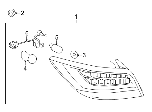 2015 Buick LaCrosse Bulbs Diagram