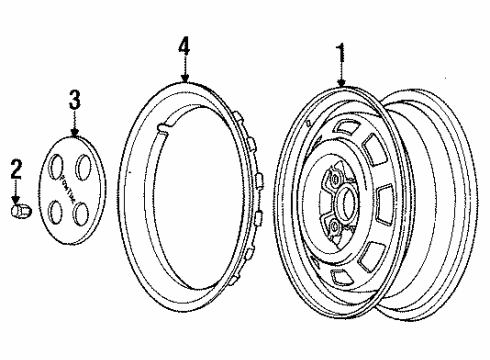 1986 Chevy Spectrum CAP Diagram for 94108641