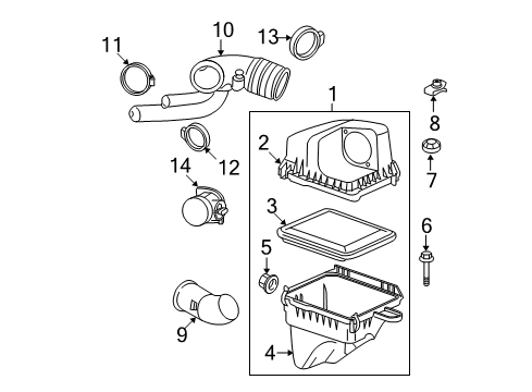 2009 Chevy Equinox Air Intake Diagram