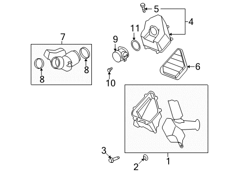 2008 Saturn Outlook Air Intake Diagram