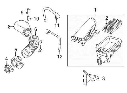 1997 Oldsmobile Bravada Air Intake Diagram