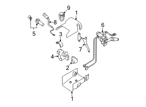 2005 GMC Canyon Lever Asm,Automatic Transmission Control Diagram for 88964365