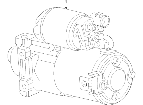 2023 GMC Sierra 3500 HD Starter Diagram 3 - Thumbnail