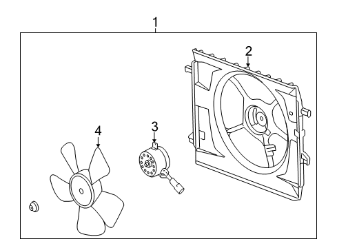 2008 Saturn Sky Cooling System, Radiator, Water Pump, Cooling Fan Diagram