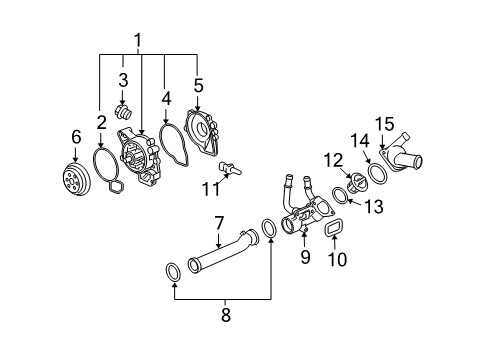 2011 Chevy HHR Water Pump Diagram 2 - Thumbnail