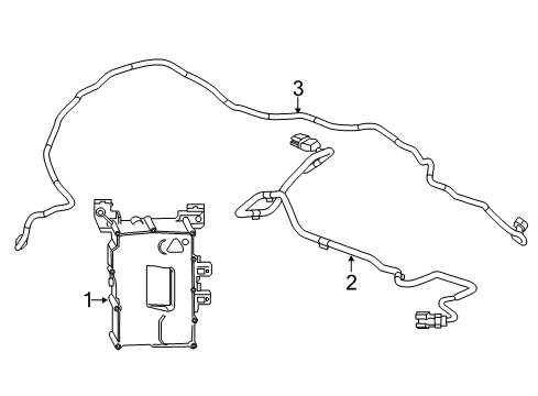 2011 Chevy Volt Cable Assembly, Drive Motor Battery Charger Diagram for 20972413