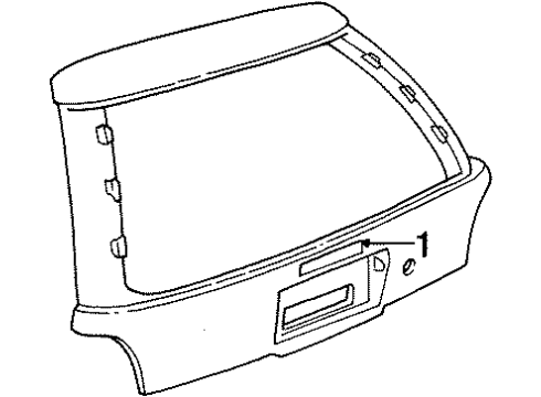 1995 Saturn SW2 High Mount Lamps Diagram