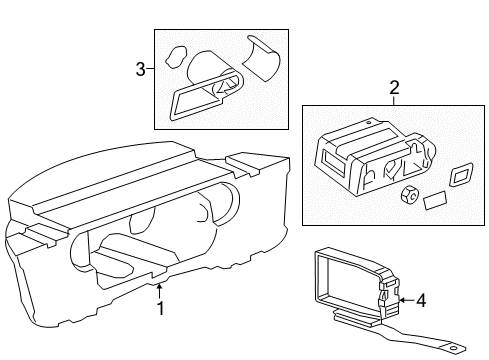 2012 Chevy Cruze Interior Trim - Rear Body Diagram 2 - Thumbnail