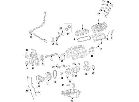 2020 Chevy Silverado 1500 Engine Parts & Mounts, Timing, Lubrication System Diagram 4 - Thumbnail