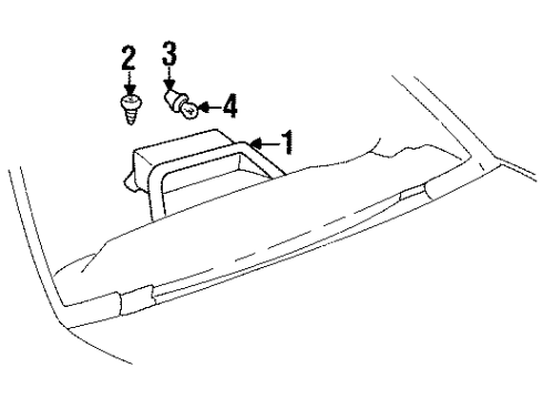 1997 Buick LeSabre High Mount Lamps Diagram