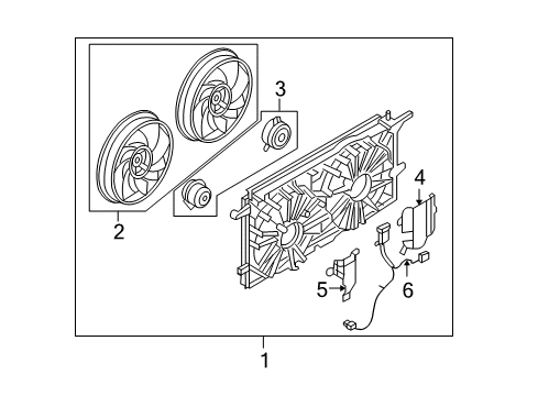 2005 Chevy Uplander Cooling System, Radiator, Water Pump, Cooling Fan Diagram