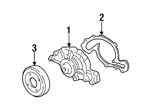 2001 Oldsmobile Intrigue Cooling System, Radiator, Water Pump, Cooling Fan Diagram