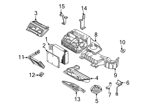 1999 Pontiac Montana Heater Core & Control Valve Diagram