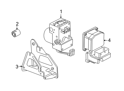 2006 Saturn Relay ABS Components Diagram