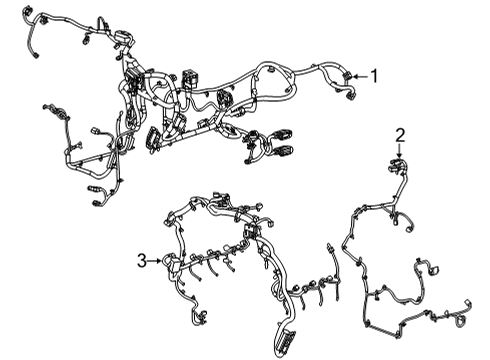 2021 Chevy Silverado 3500 HD Harness Assembly, Eng Wrg Diagram for 84742284