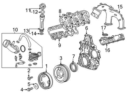 2022 Chevy Silverado 2500 HD Intake Manifold Diagram 1 - Thumbnail