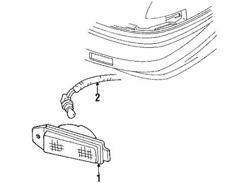 1993 Chevy Lumina APV Park Lamps Diagram