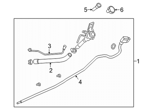 2023 GMC Sierra 3500 HD Fuel System Components Diagram 5 - Thumbnail