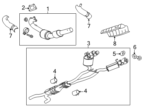 2015 Chevy Camaro Exhaust Components Diagram