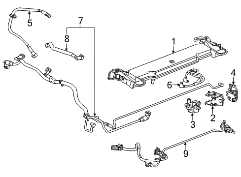 2017 Cadillac CTS Turbocharger, Engine Diagram 4 - Thumbnail