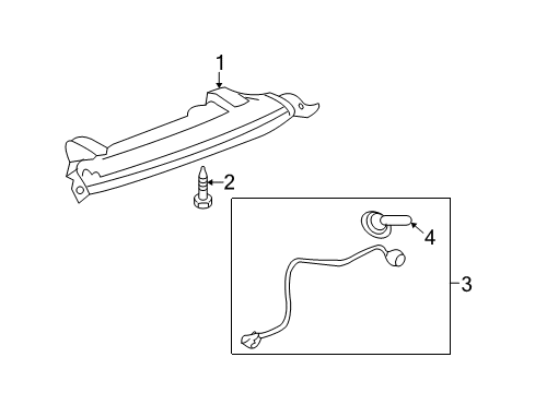 2008 Saturn Outlook High Mount Lamps Diagram