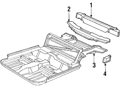 1988 Pontiac Sunbird Rear Body Diagram