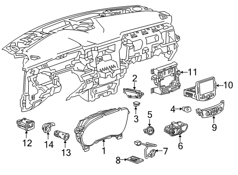 2023 Chevy Traverse Ignition Lock Diagram