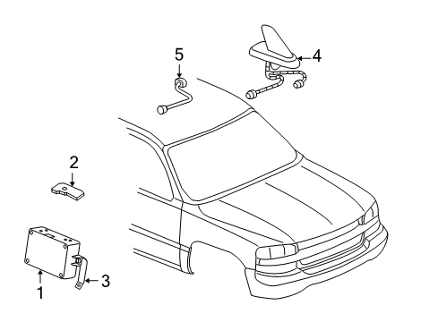 2006 Chevy Suburban 1500 Communication System Components Diagram