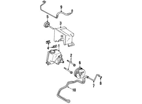 1998 Chevy Lumina PUMP KIT,P/S Diagram for 19369070