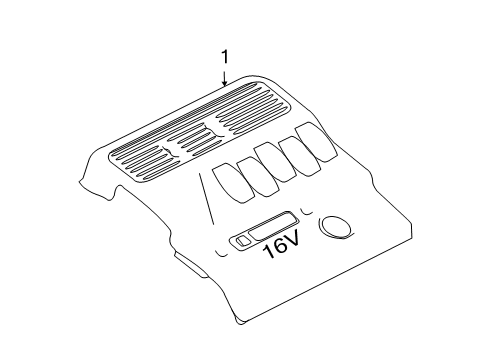 2008 Chevy Aveo5 Engine Appearance Cover Diagram