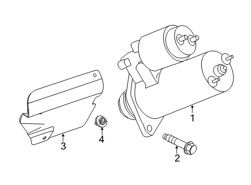 2009 Cadillac CTS Starter, Electrical Diagram 1 - Thumbnail