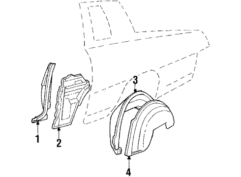 1987 Oldsmobile Cutlass Supreme PANEL Diagram for 20173547