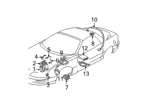 1993 Chevy Camaro ABS Components, Electrical Diagram