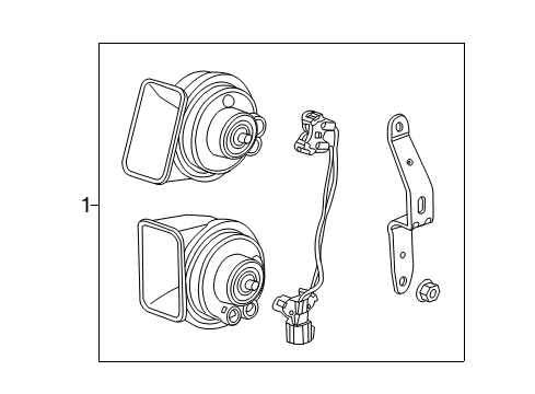 2020 GMC Yukon XL Horn Diagram