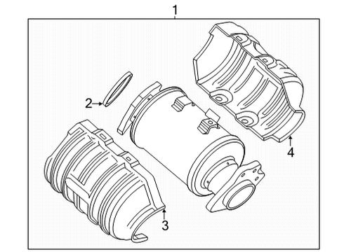 2021 Chevy Corvette Exhaust Components Diagram 1 - Thumbnail