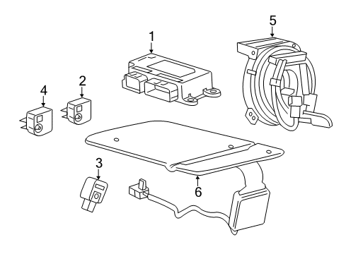 2021 Chevy Equinox Air Bag Components Diagram