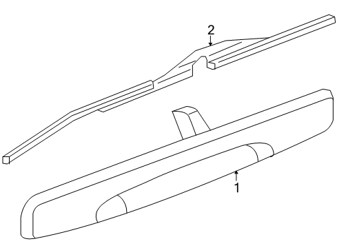 2005 Pontiac Montana Exterior Trim - Lift Gate Diagram