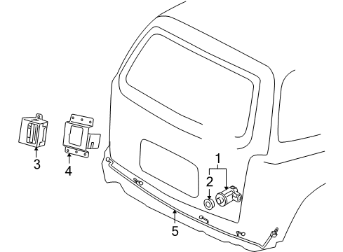 2005 Buick Terraza Electrical Components Diagram