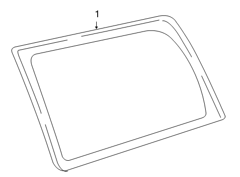 2010 GMC Yukon Quarter Panel - Glass & Hardware Diagram 2 - Thumbnail