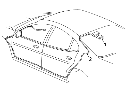 2009 Buick LaCrosse Antenna & Radio Diagram 2 - Thumbnail